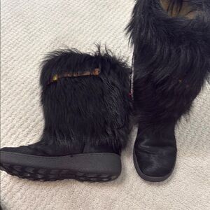 Black Fur Women's Boots
